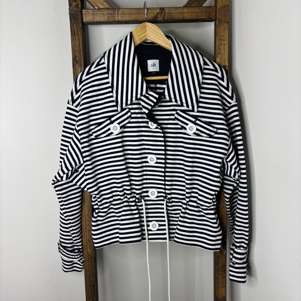 CAbi #5654 Harbor Striped Jacket S